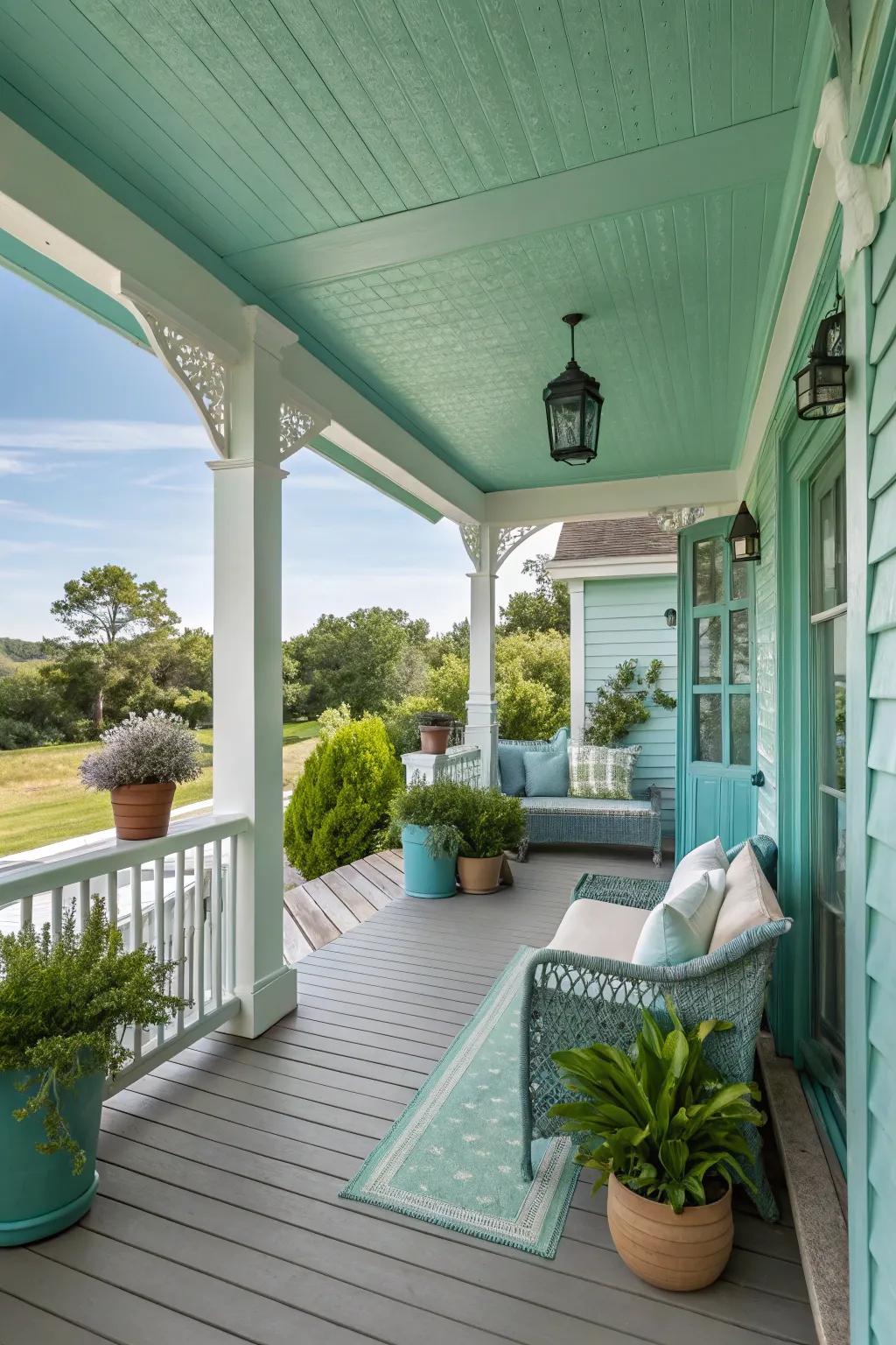 Ocean-inspired hues add a refreshing coastal touch.