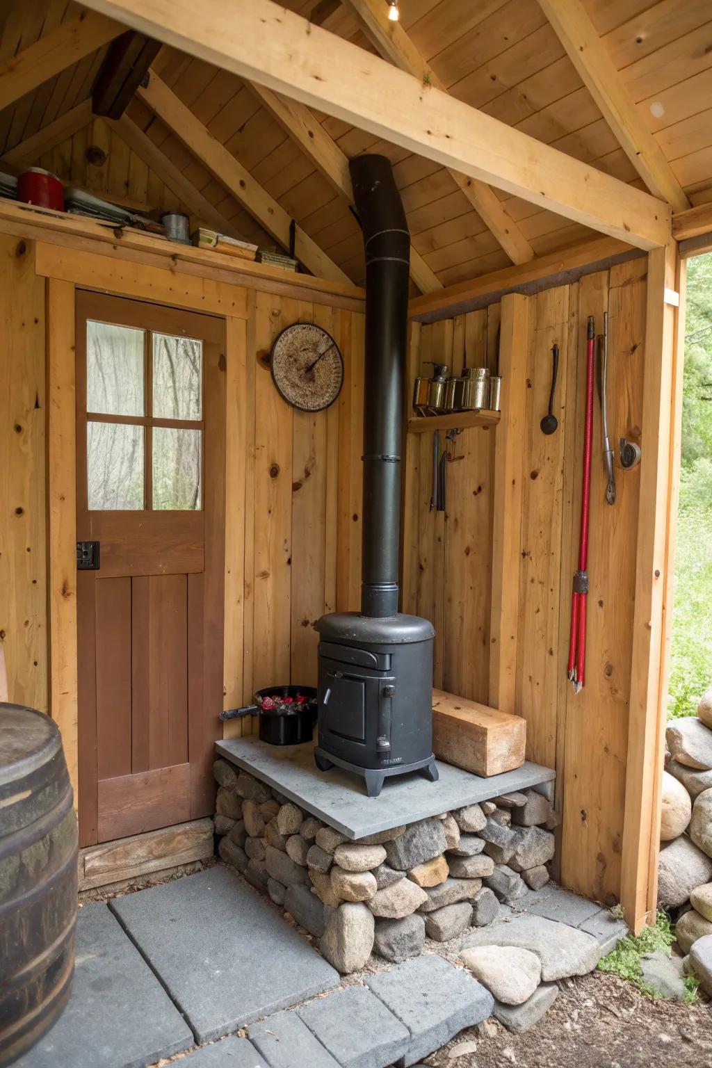 Rocket stoves combine DIY ingenuity with efficient heating.