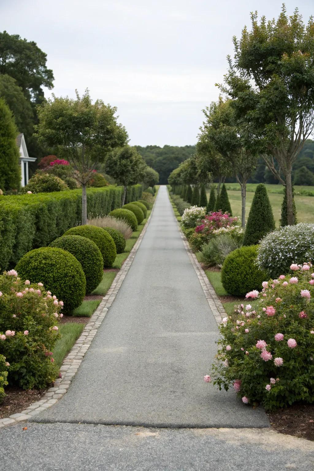 Achieve balance with symmetrical planting.