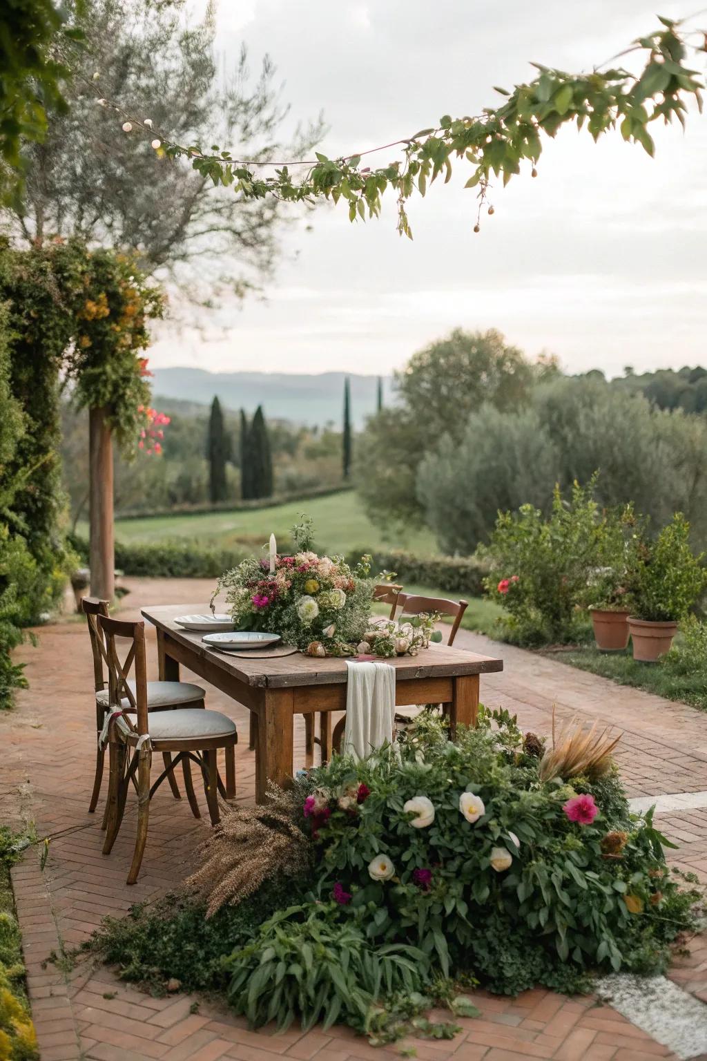 Nature-inspired decor that brings a fresh, organic feel to Friendsgiving.