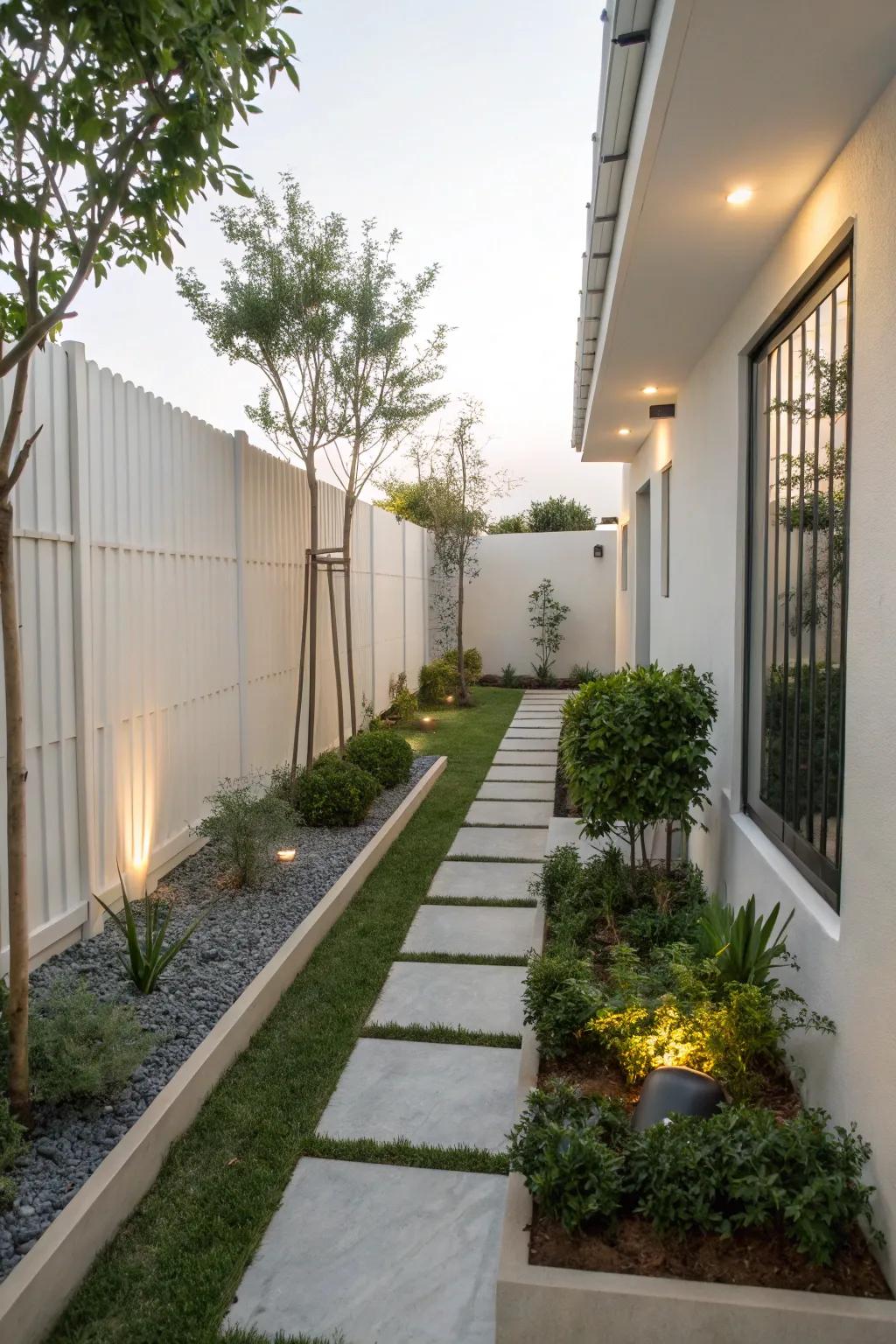 Minimalist design enhances serenity and space.