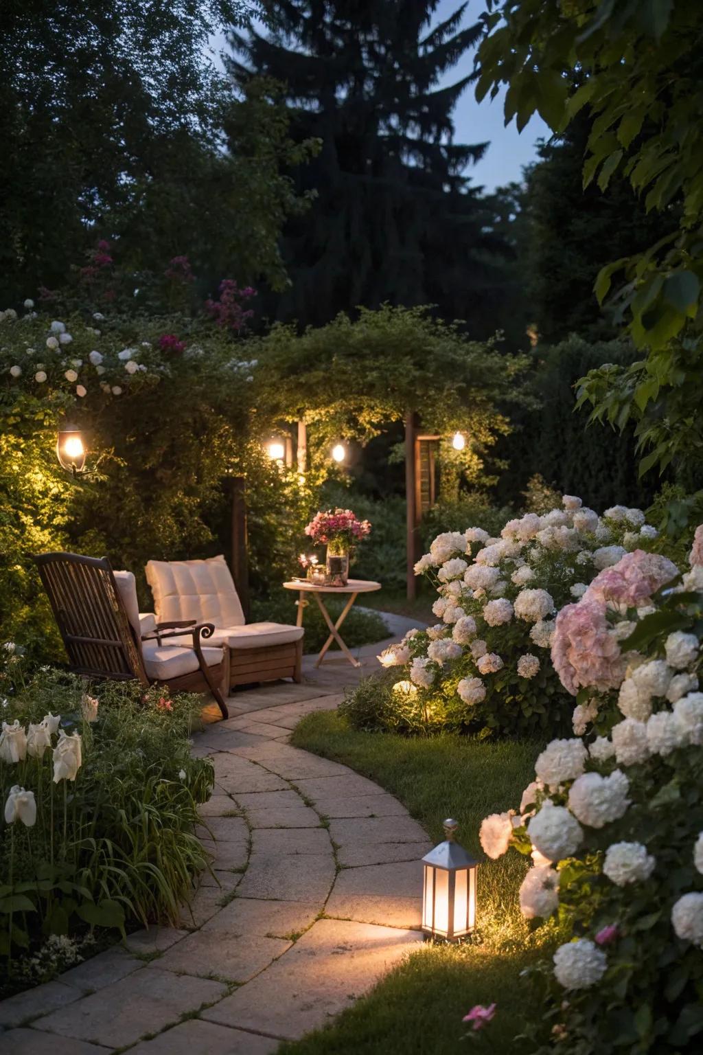Night-scented blooms add an enchanting fragrance to the garden.