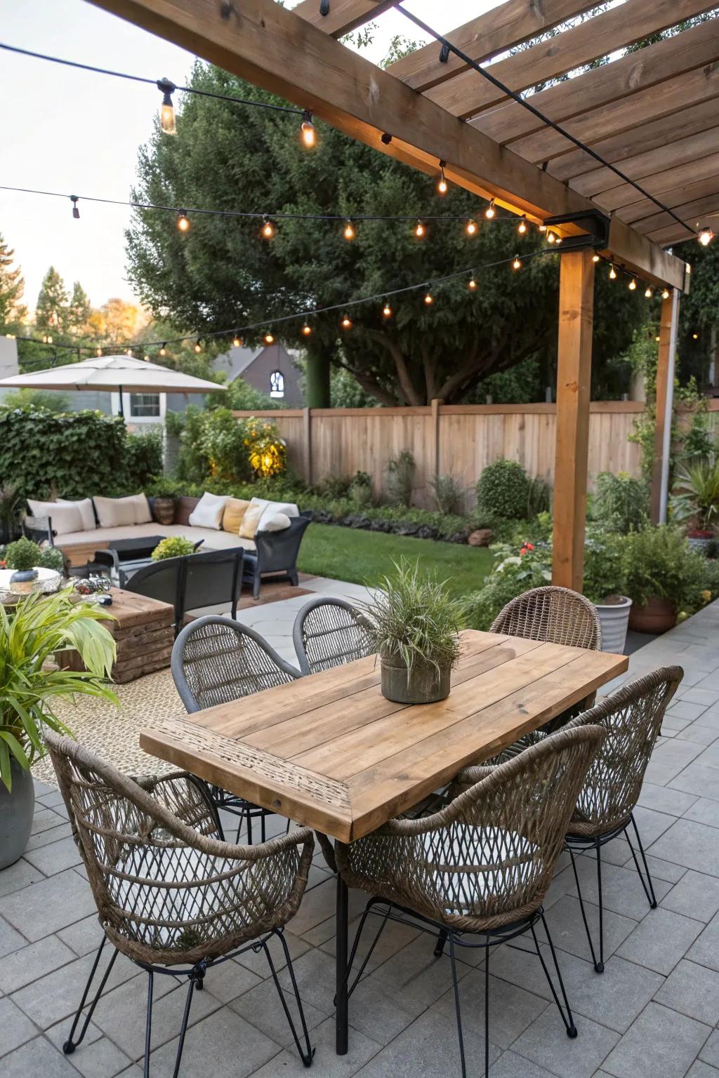 A blend of old and new creates timeless charm.