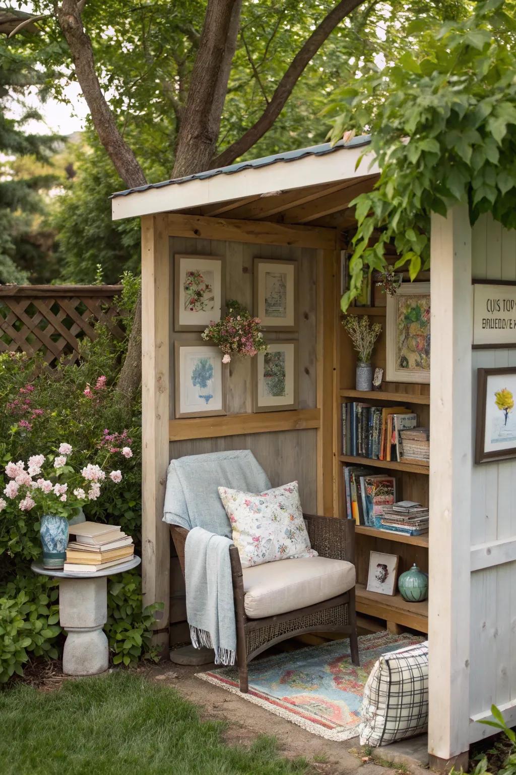 Make your reading nook truly yours with personalized decor touches.