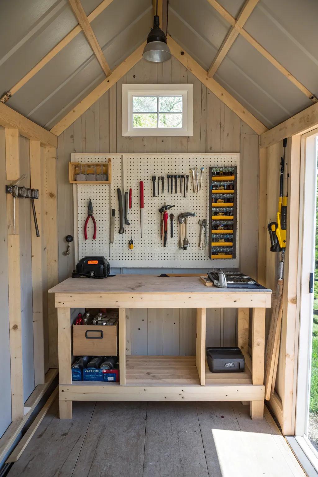 Craft your dreams into reality with a personalized workshop space.