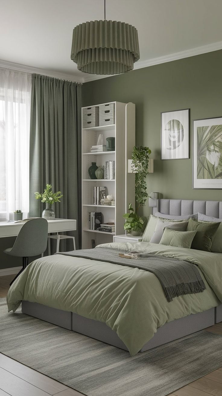 20+ Serene Sage Green Bedroom Ideas to Transform Your Space into a Calm, Pinterest-Worthy Retreat - Doowrt