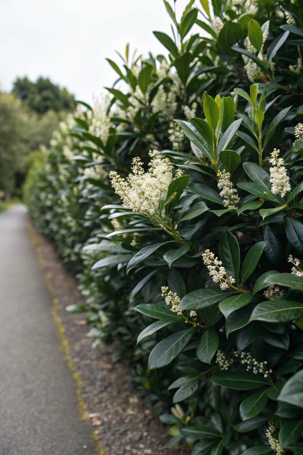 Cherry Laurel offers quick-growing, lush coverage.