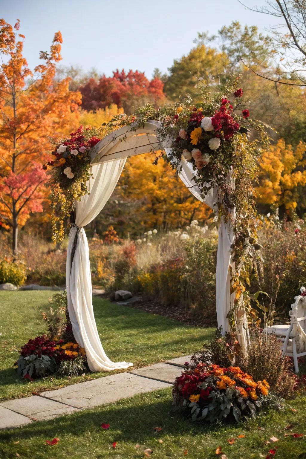 An asymmetrical arch that stands out with its unique design.