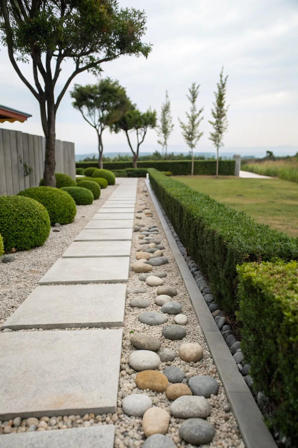 A minimalist walkway that speaks volumes with its simplicity.