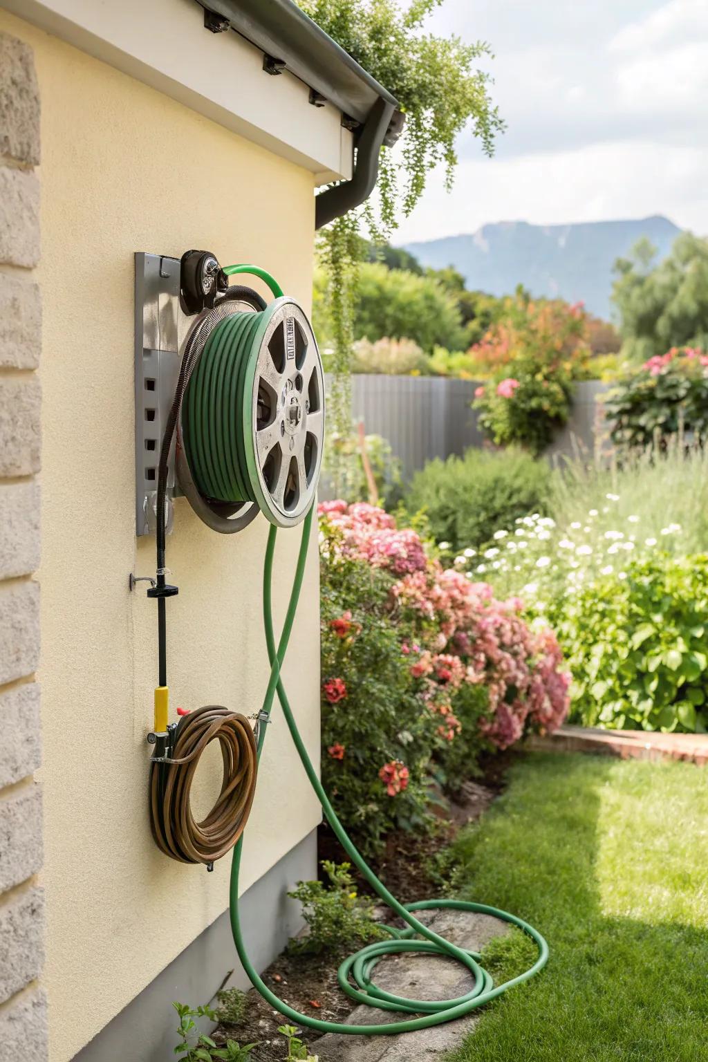 Automatic hose reels offer convenience and efficiency