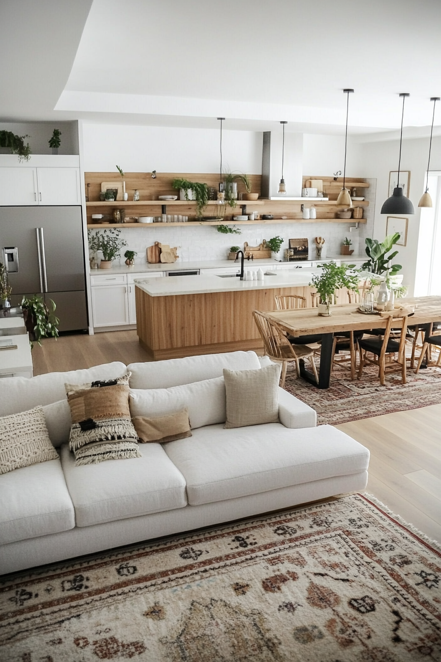 31 Open Plan Kitchen Living Room Ideas