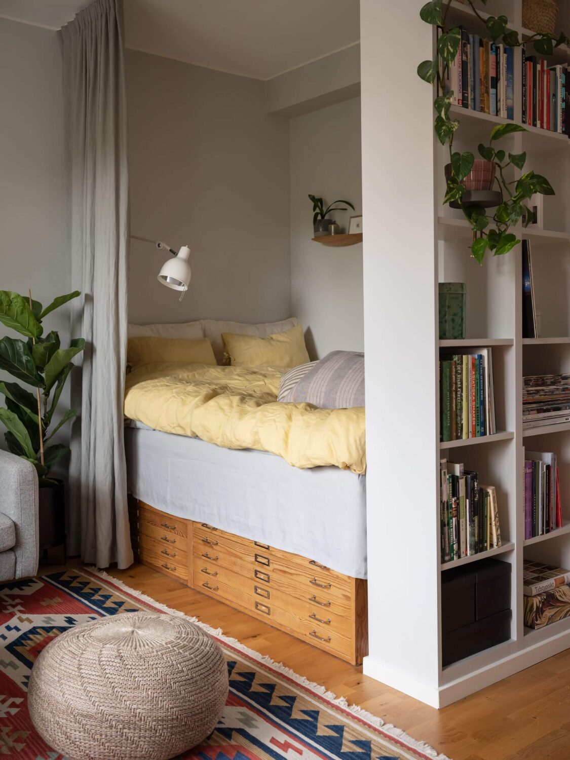 A Midcentury Studio Apartment in Sweden