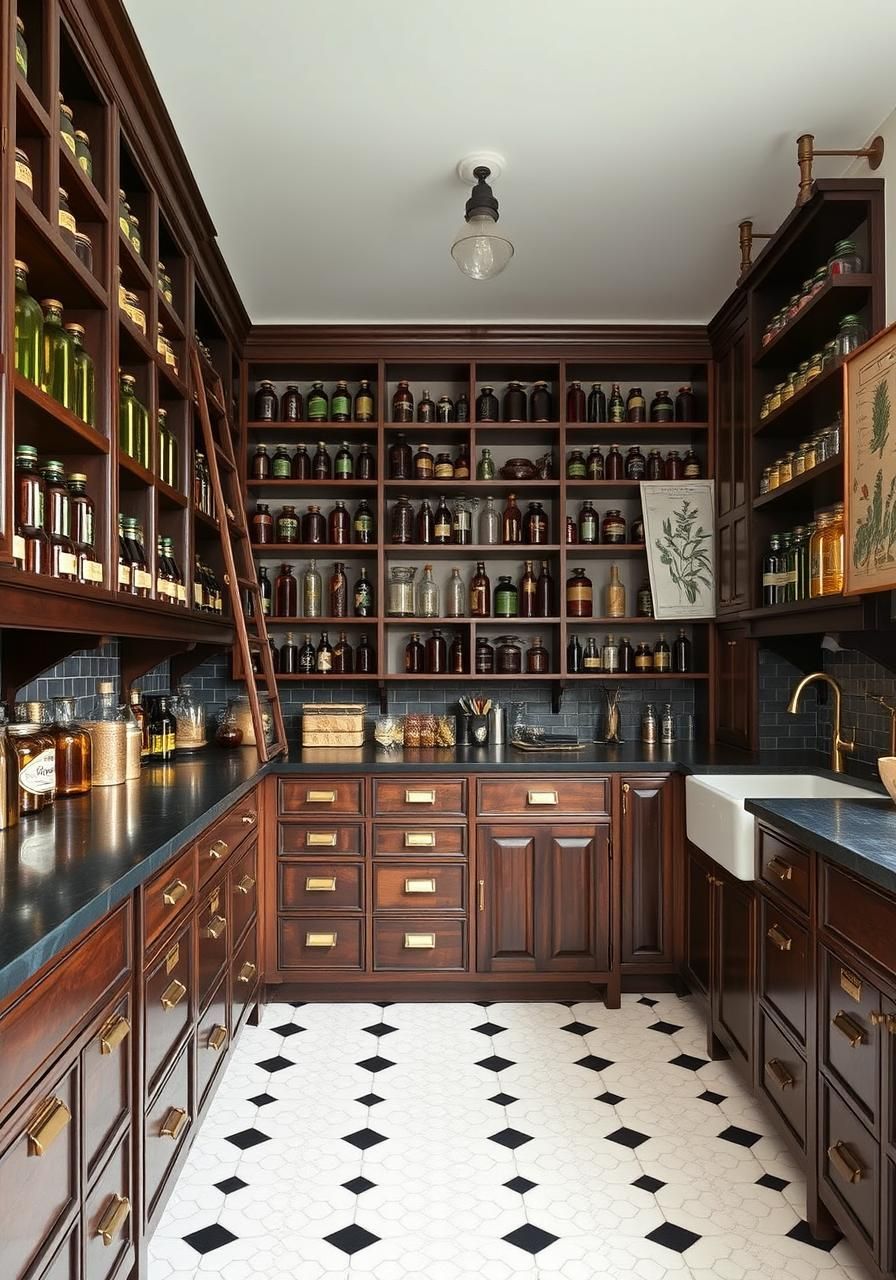 Apothecary-Inspired Boho Kitchen