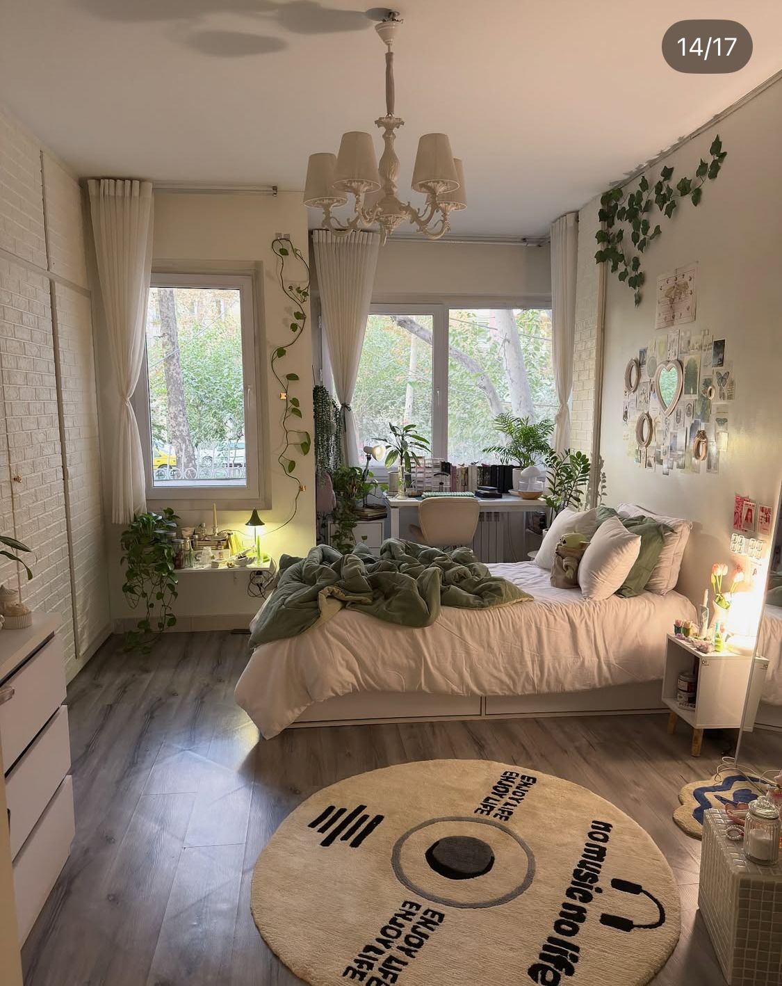 Bedroom decor 🌱✨🤍😴