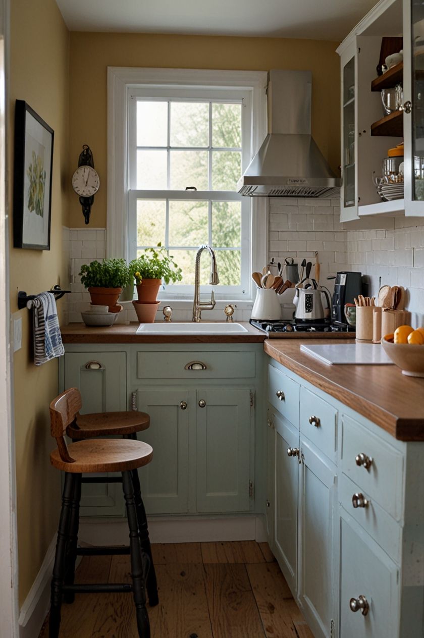 🌈 Colorful Tiny Kitchens on a Budget