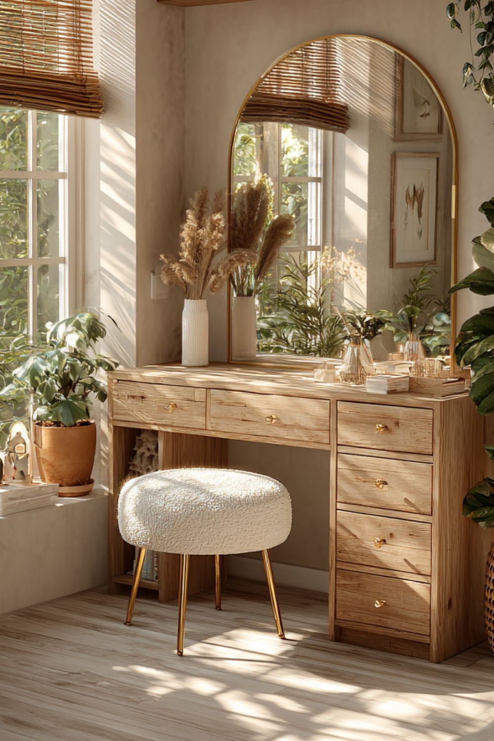 Cozy Boho Vanity Corner