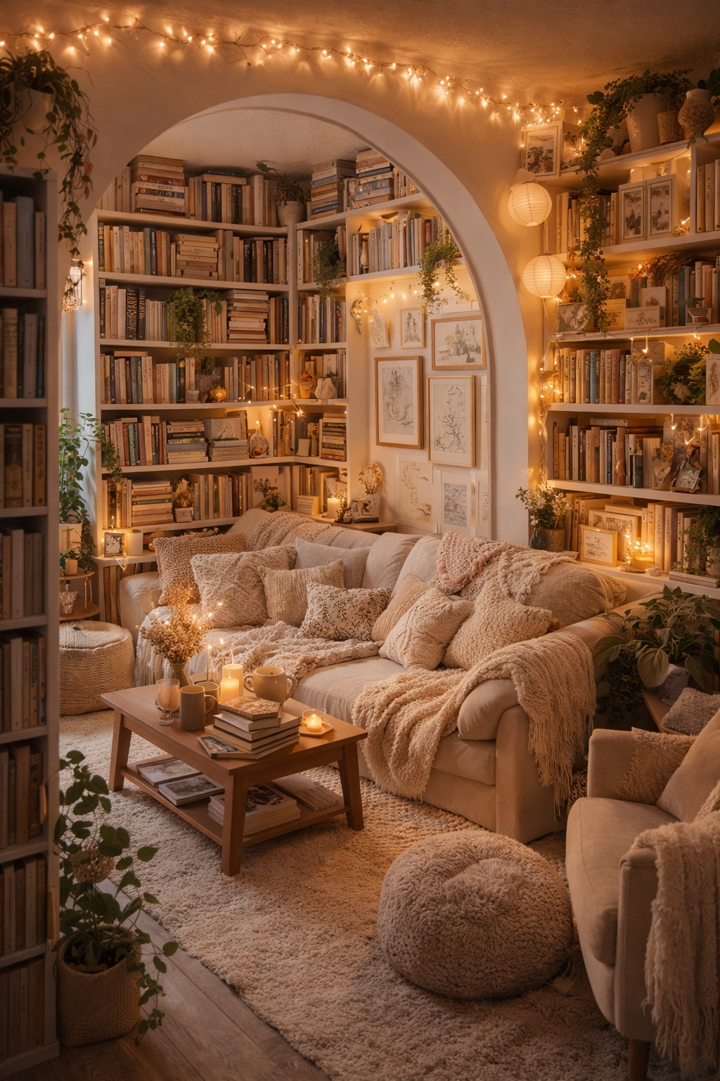 📚✨ Cozy Library Core Dreams | The Ultimate Warm Reading Nook Aesthetic