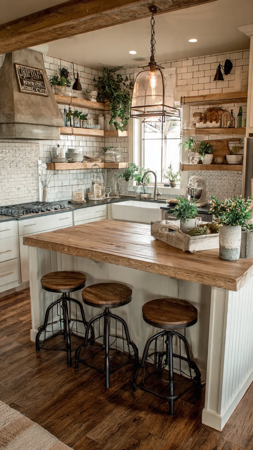 Farmhouse Kitchen Style with Rustic Charm