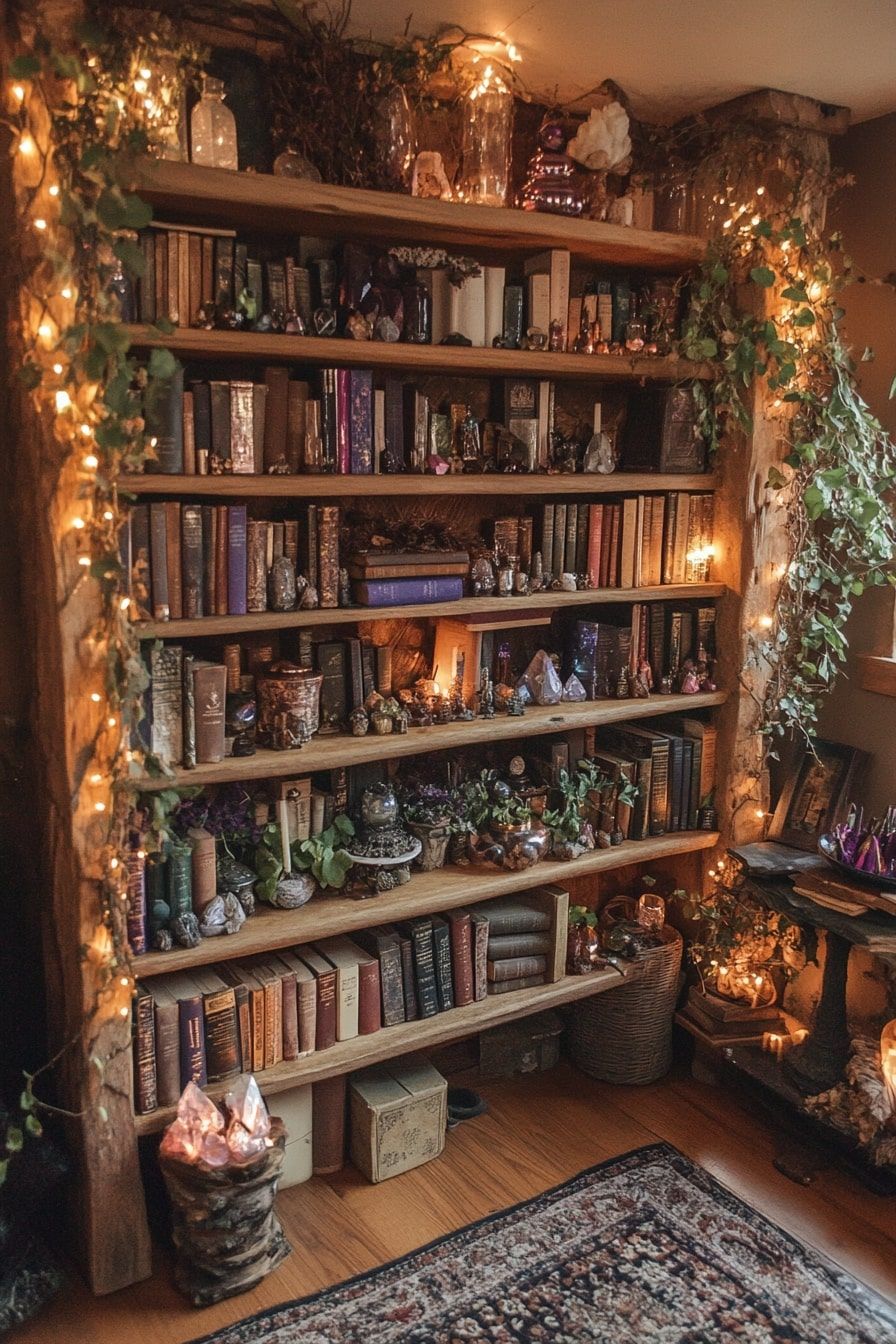 How To Create A Witchy Living Room (With Candles, Crystals & Plants)
