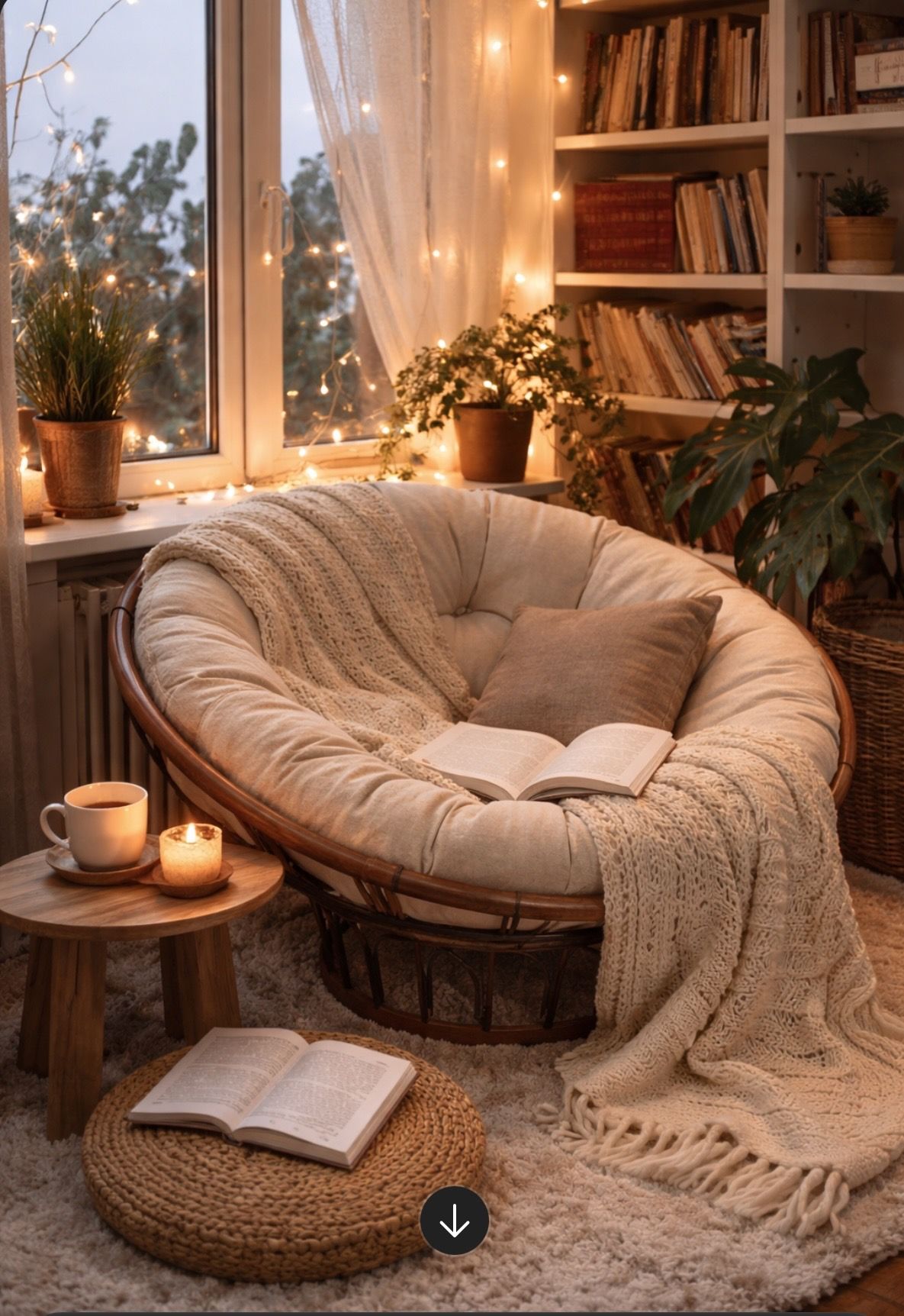 The Coziest Reading Corner for Calm Evenings