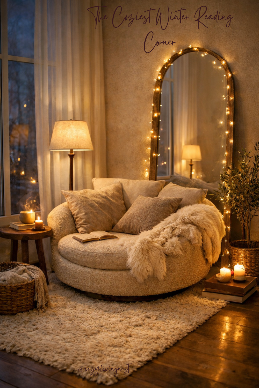 Winter Cozy Reading Corner Ideas for a Calm Home