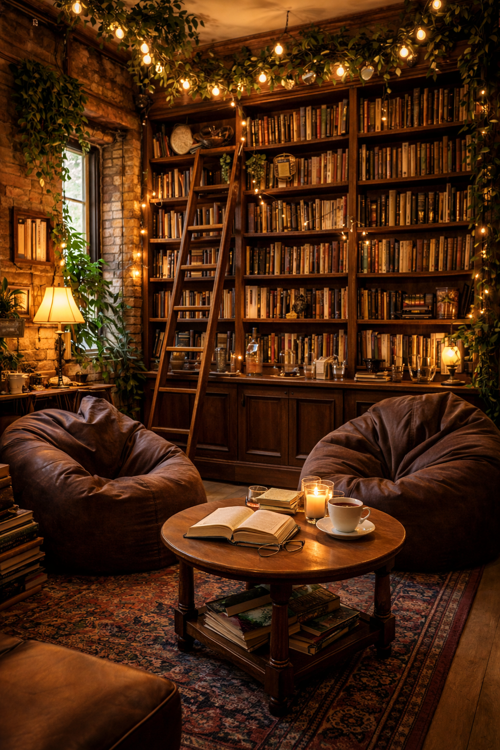 bookish sitting area