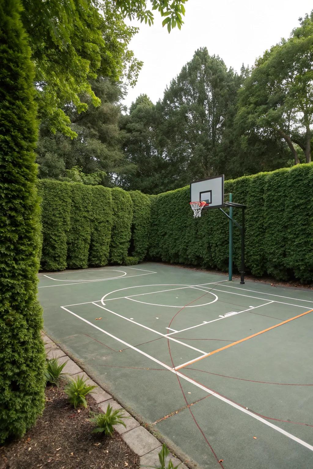 A multi-use court transforms your backyard into a diverse playground.