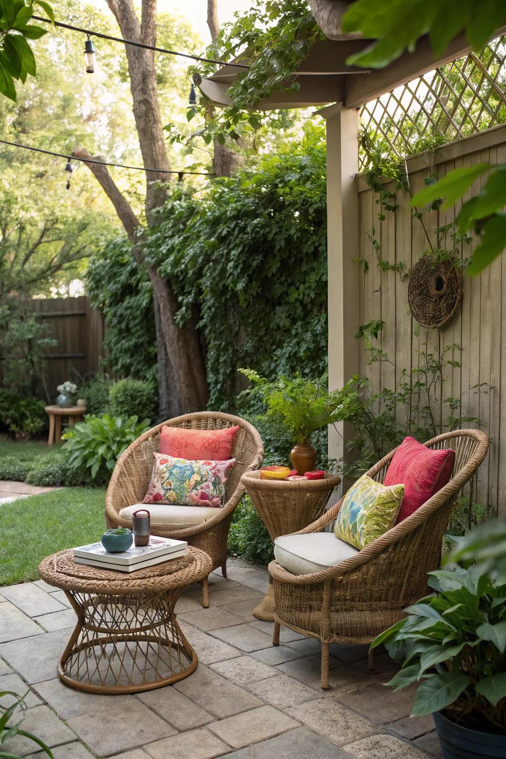 A cozy seating nook perfect for relaxation.
