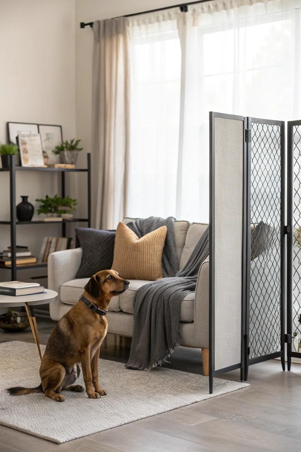 Freestanding dividers offer both style and versatility.
