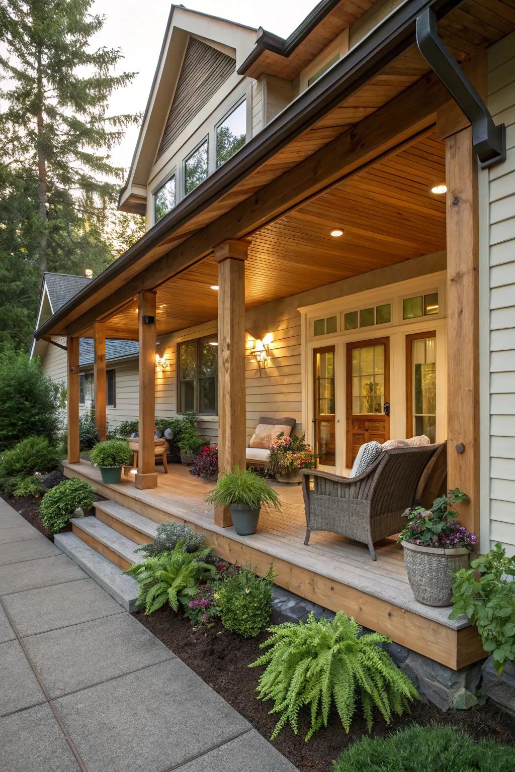 A relaxing veranda ideal for unwinding.