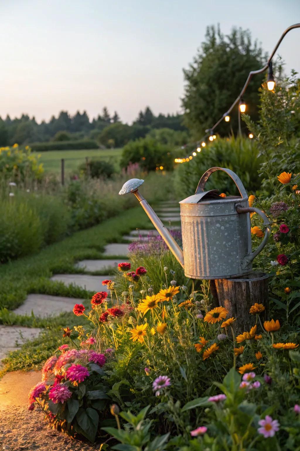 Conjure a mesmerizing garden tableau with a spout light.