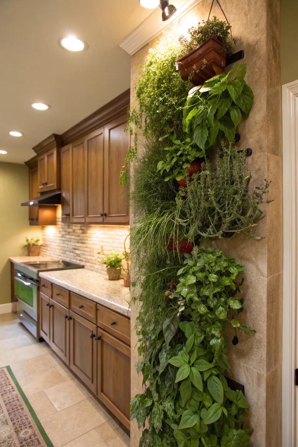 Create a stunning vertical garden to maximize space and add greenery to your home.