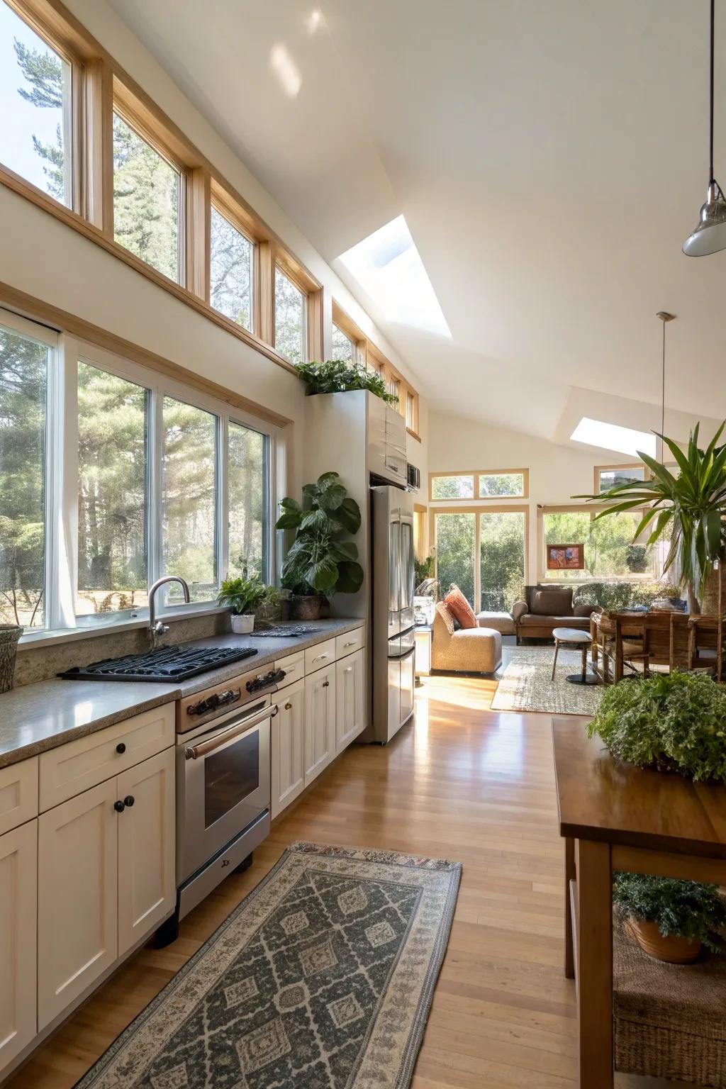 Open layouts create a harmonious flow and amplify natural light.