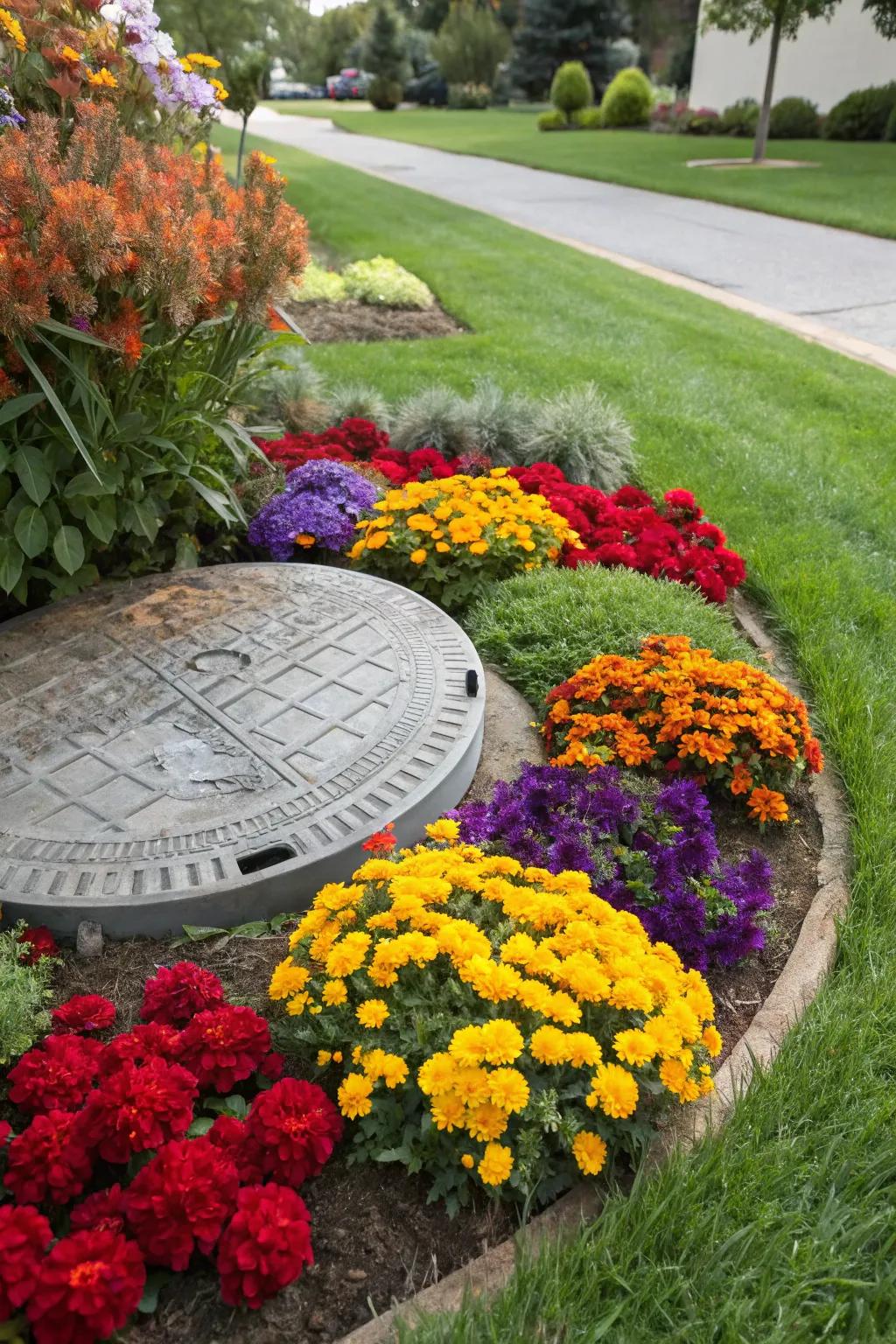 Crafted Elegance: Transform your yard with vibrant floral artistry.
