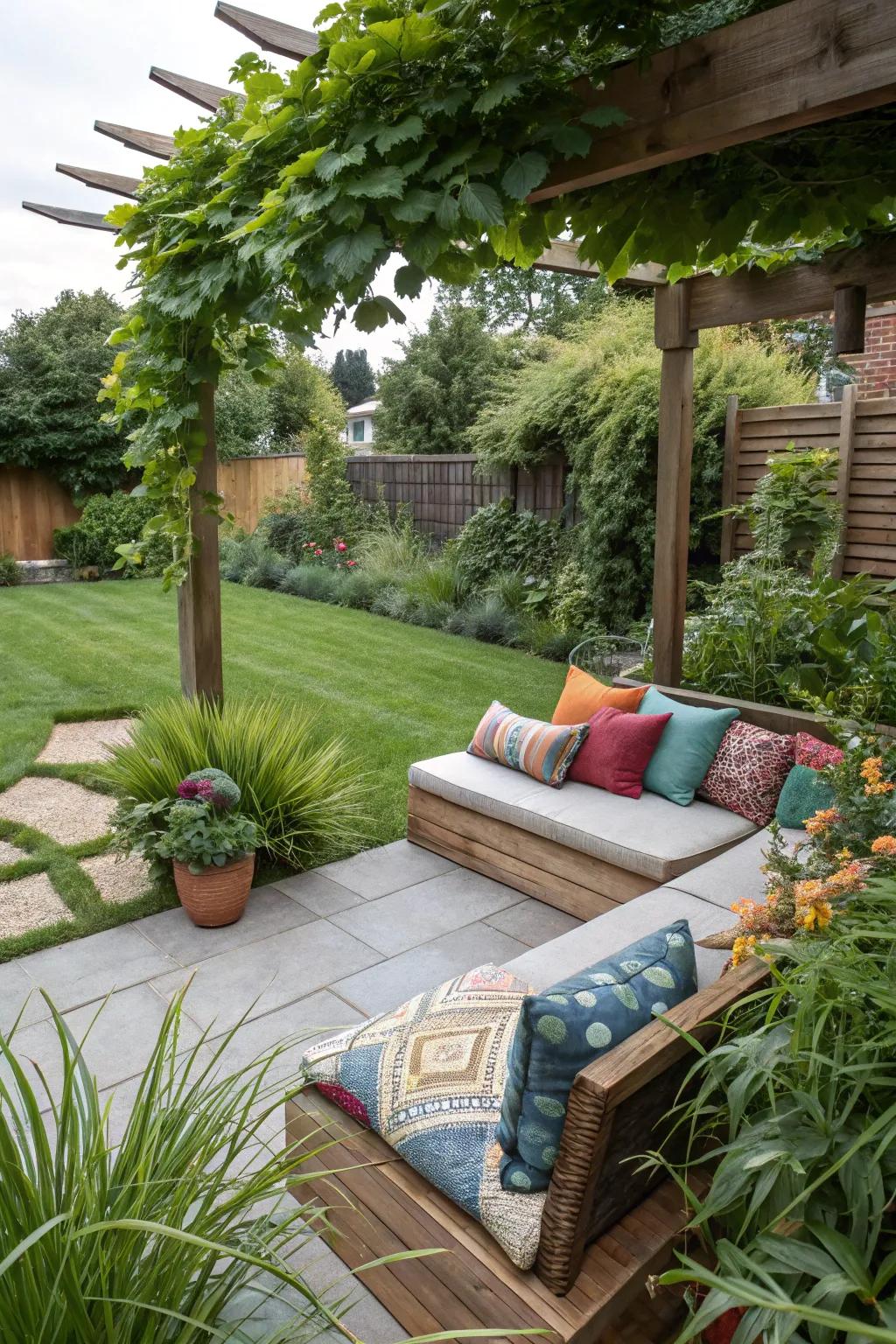 A cozy seating area has the power to transform your backyard into a haven for relaxation.