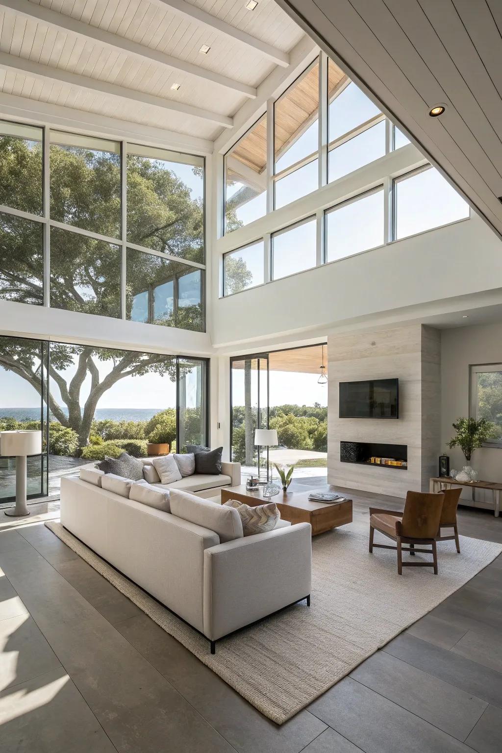 An open-concept family room fostering connectivity and fluidity.