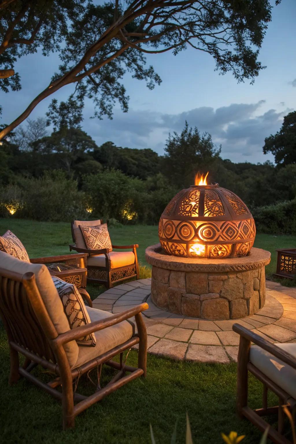 Gather around the fire pit for a perfect blend of warmth and camaraderie.