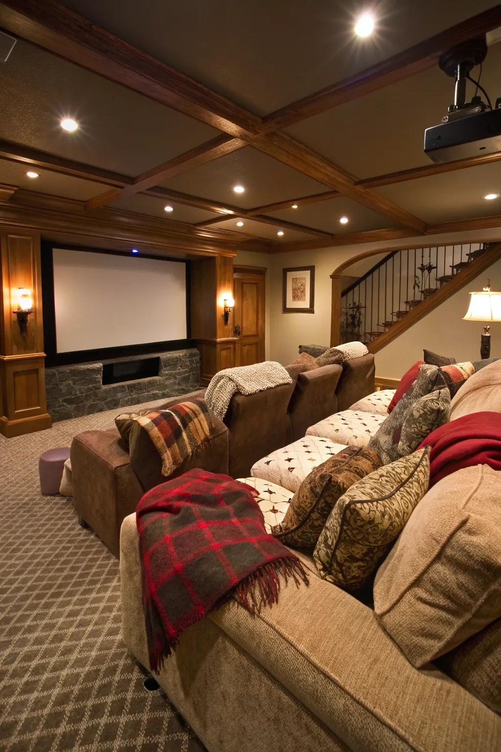 Sumptuous seating is vital for achieving the ultimate projector room atmosphere.