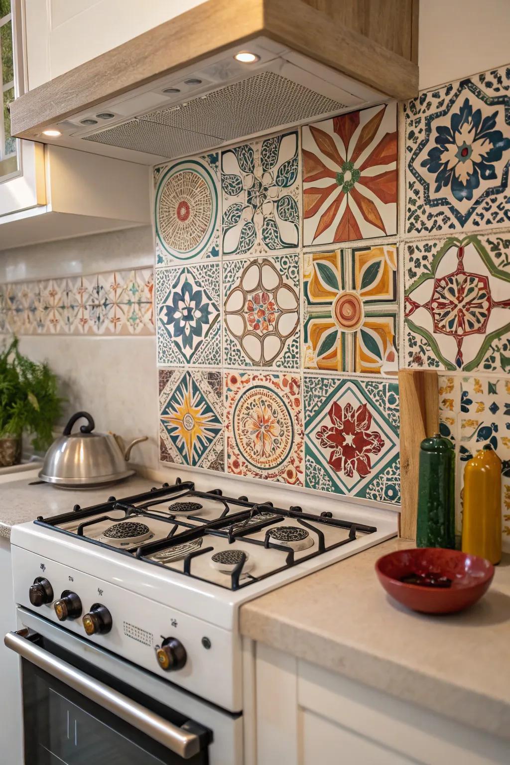 Patterned surfaces fill your kitchen with spirit and individuality.