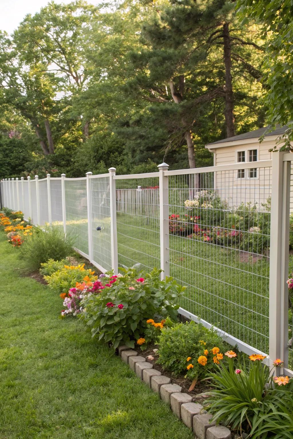 Movable panel fences provide flexible privacy options for any backyard.