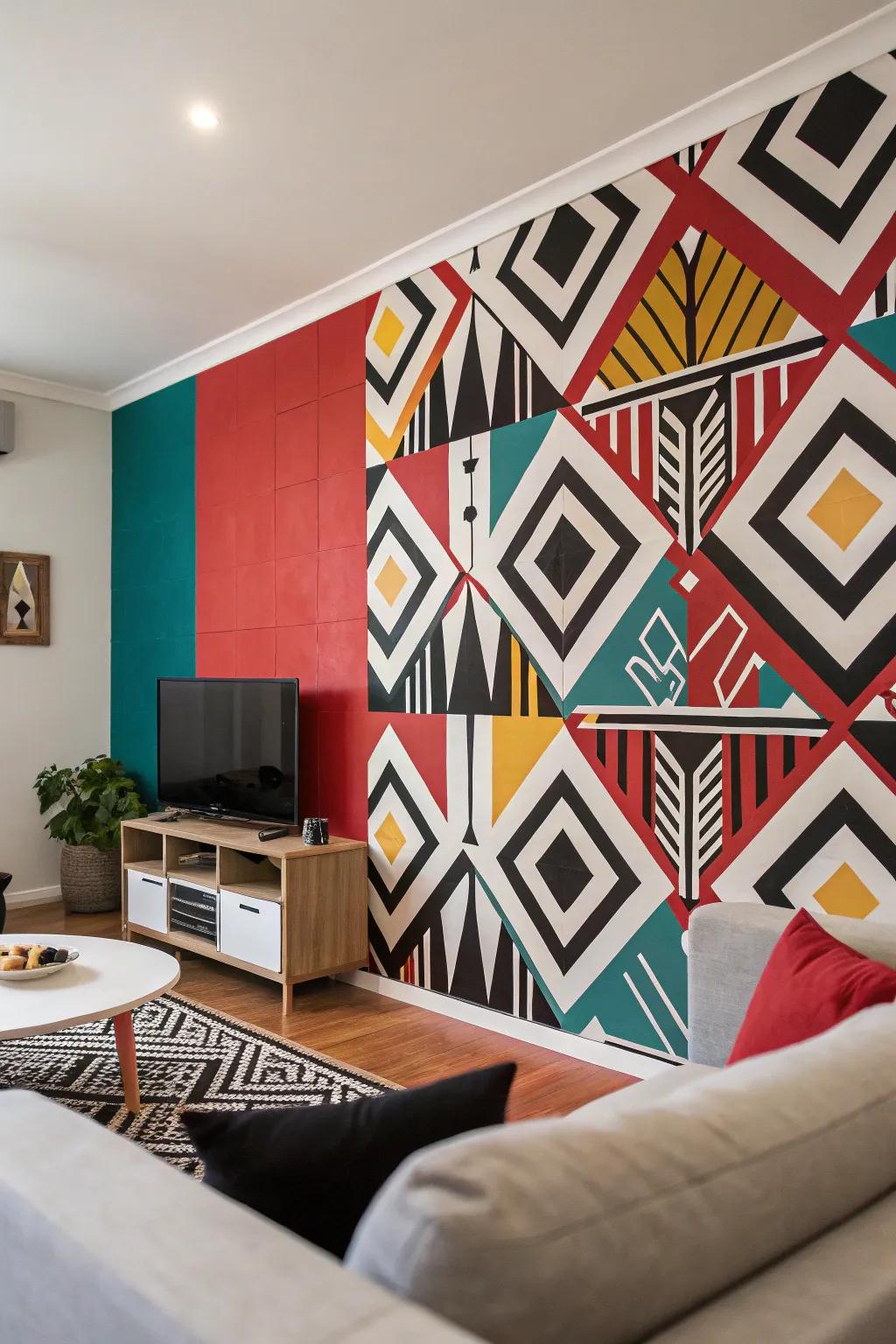 Geometric designs inject life into any living space.