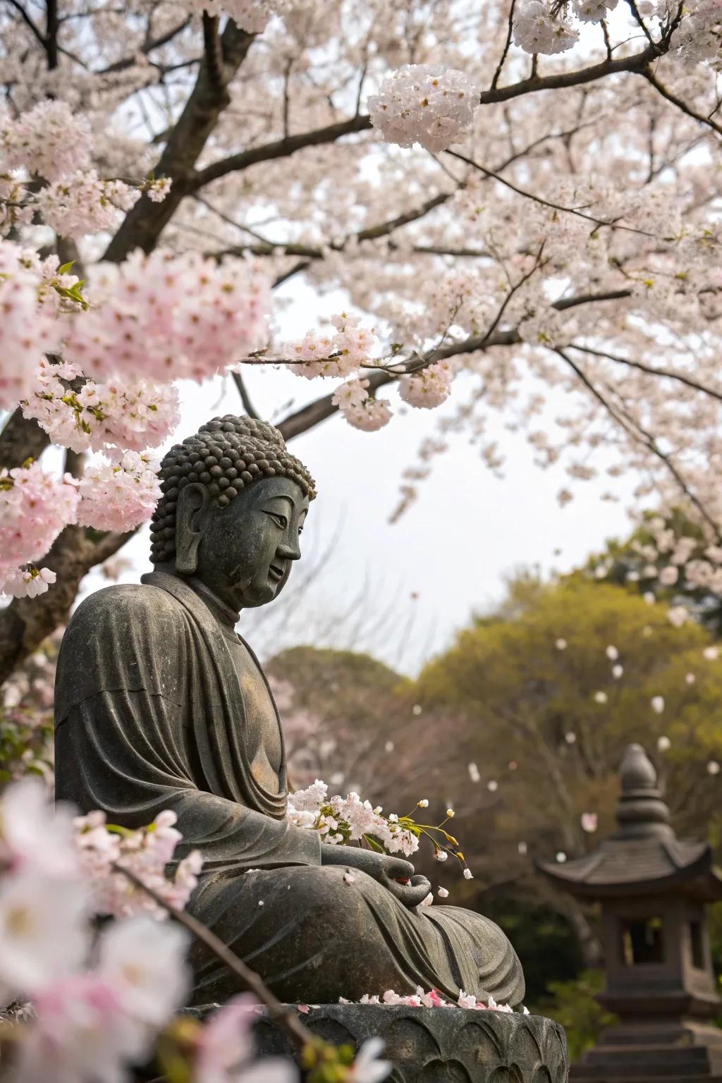 Cherry blossoms add seasonal beauty and elegance to your garden.