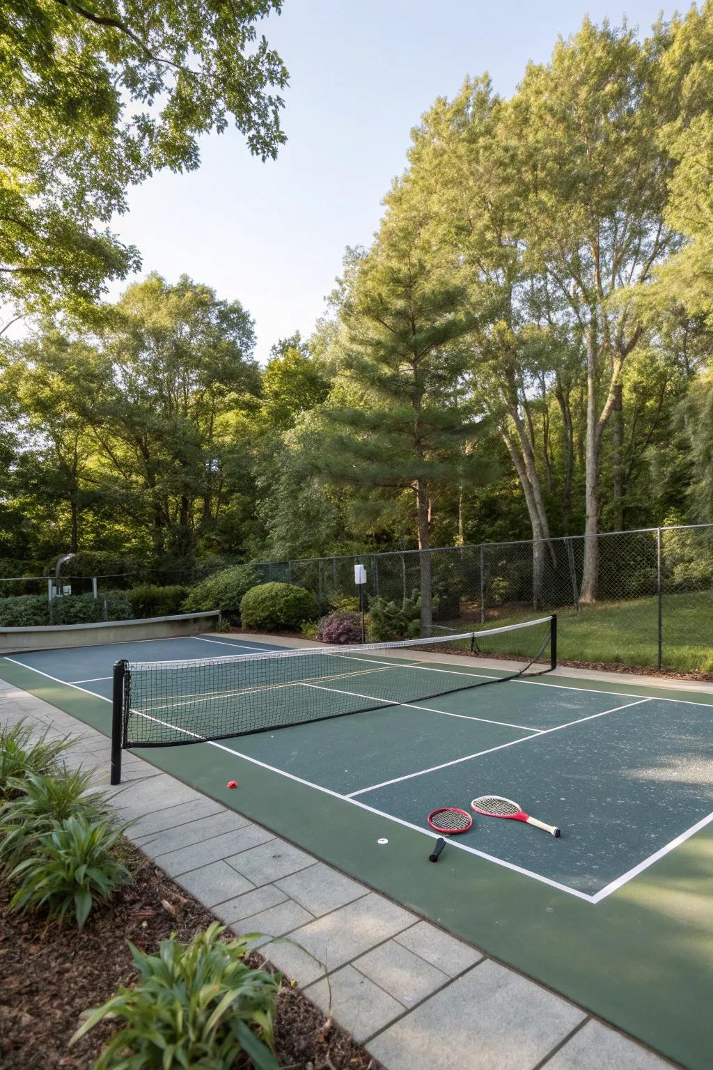 Get into the sport craze with your own court at home.