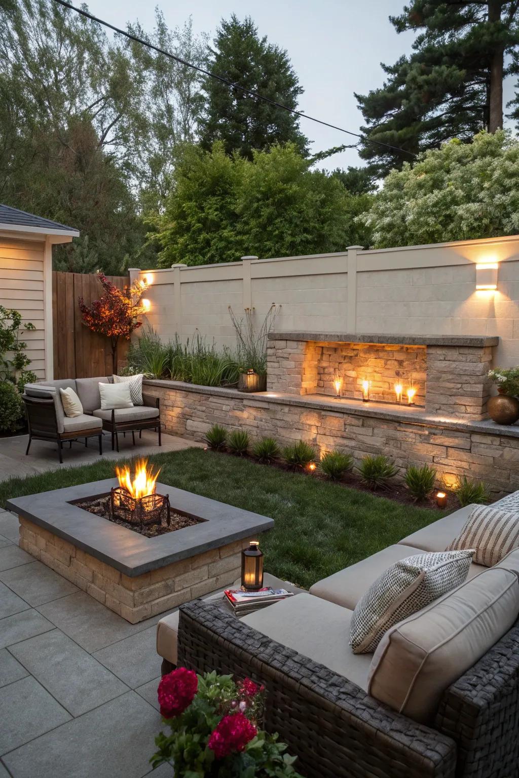 Thermal elements fashion an inviting space for community.