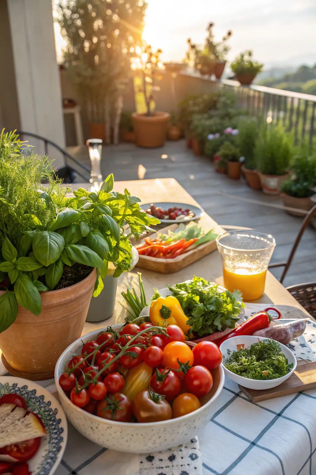 Reconnect with nature with a fresh garden brunch.