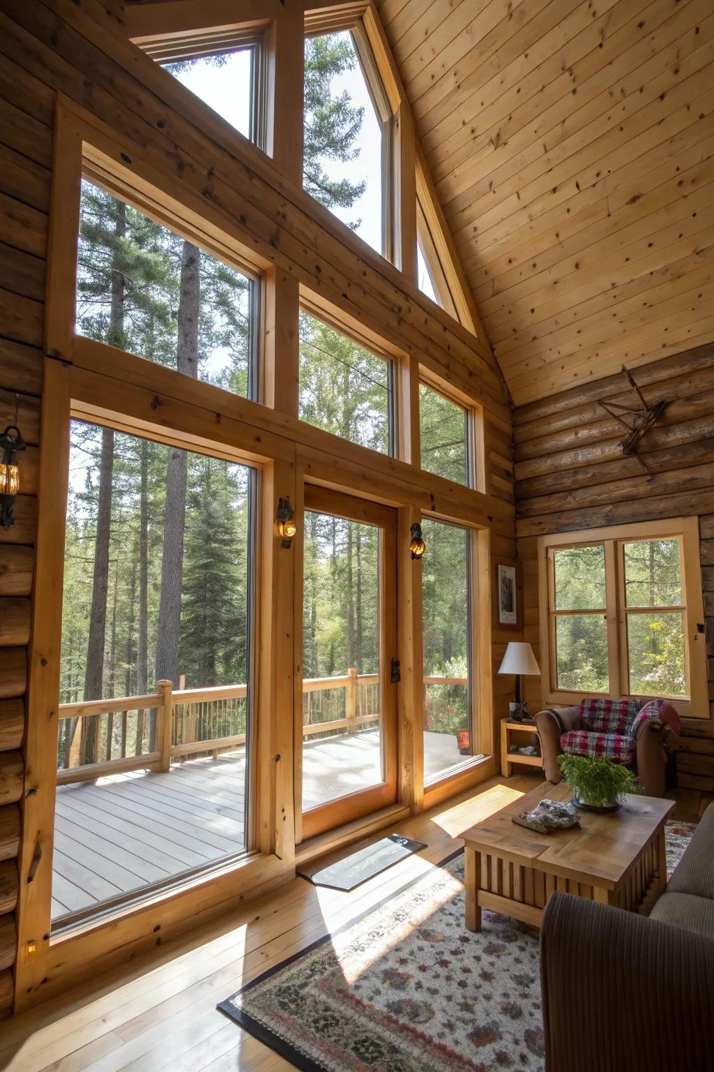 Energy-saving windows offer improved insulation and natural light.