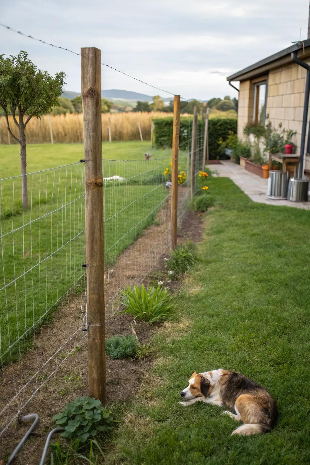 Timber stake enclosures are a countryside-inspired, budget-conscious option.