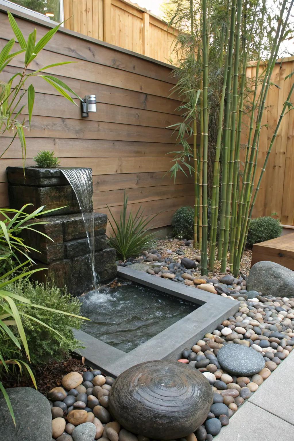 A Zen garden offers a peaceful escape in any corner.