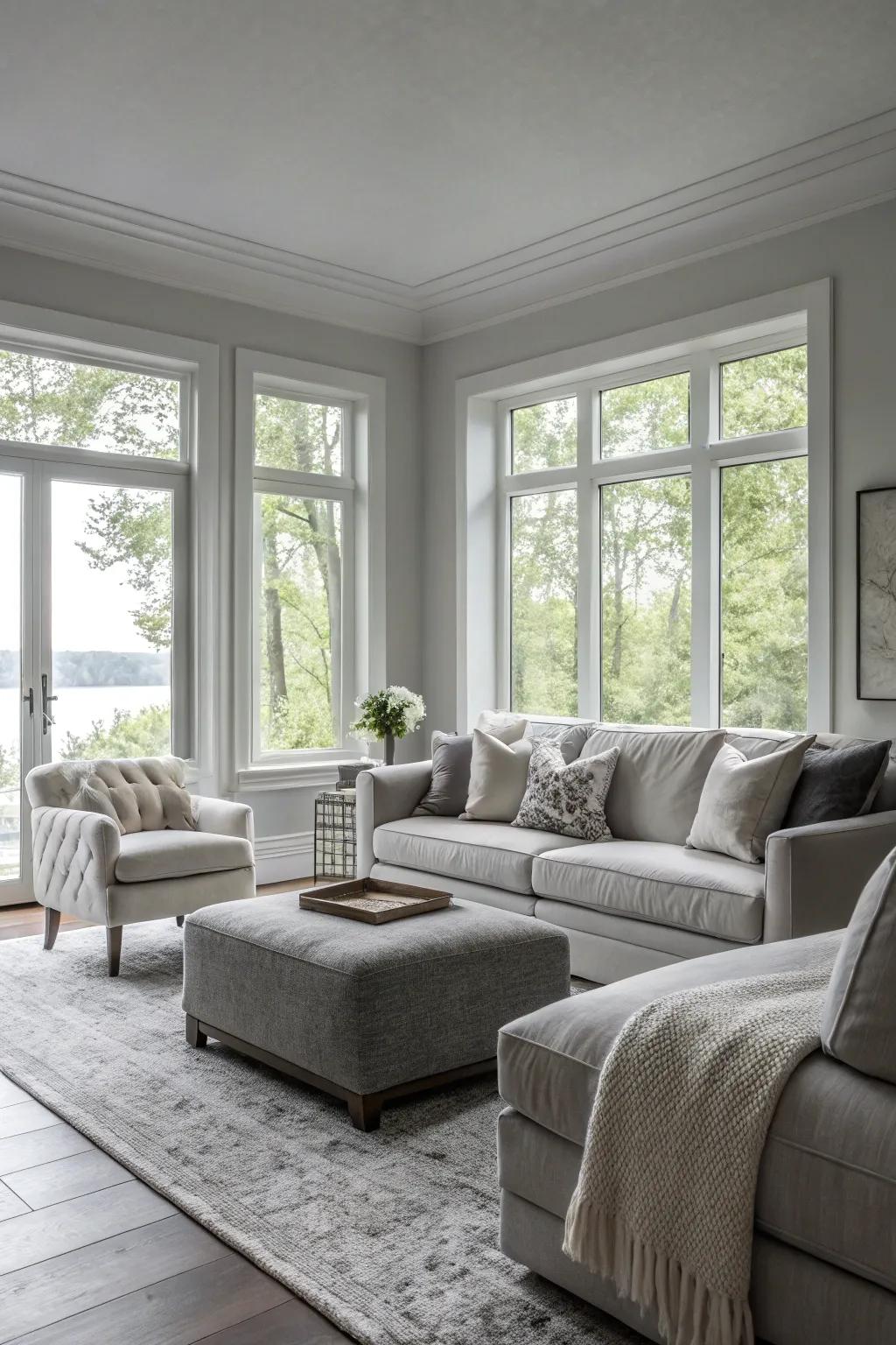 Single-color designs deliver a seamless, soothing result.