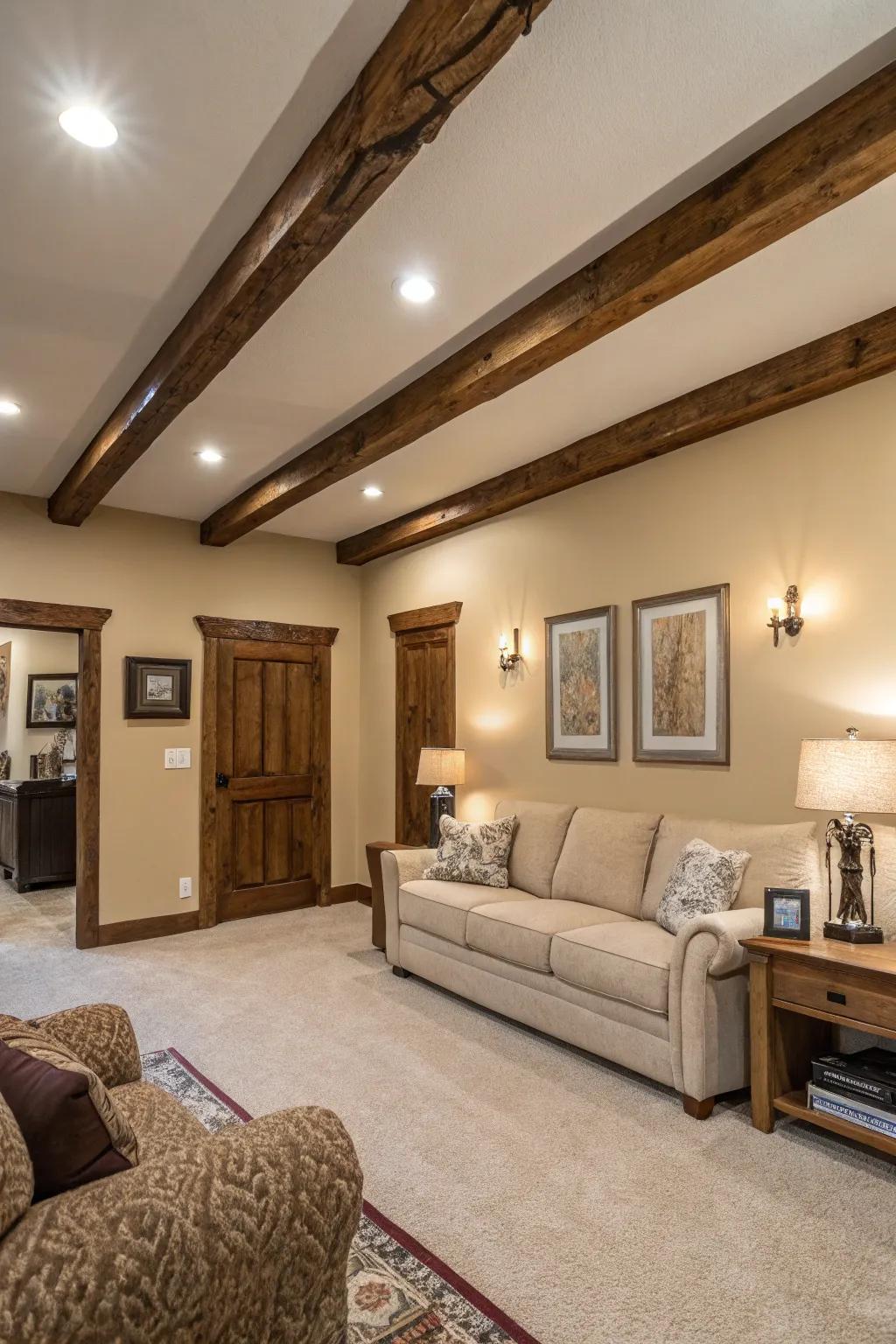 Architectural features add character.